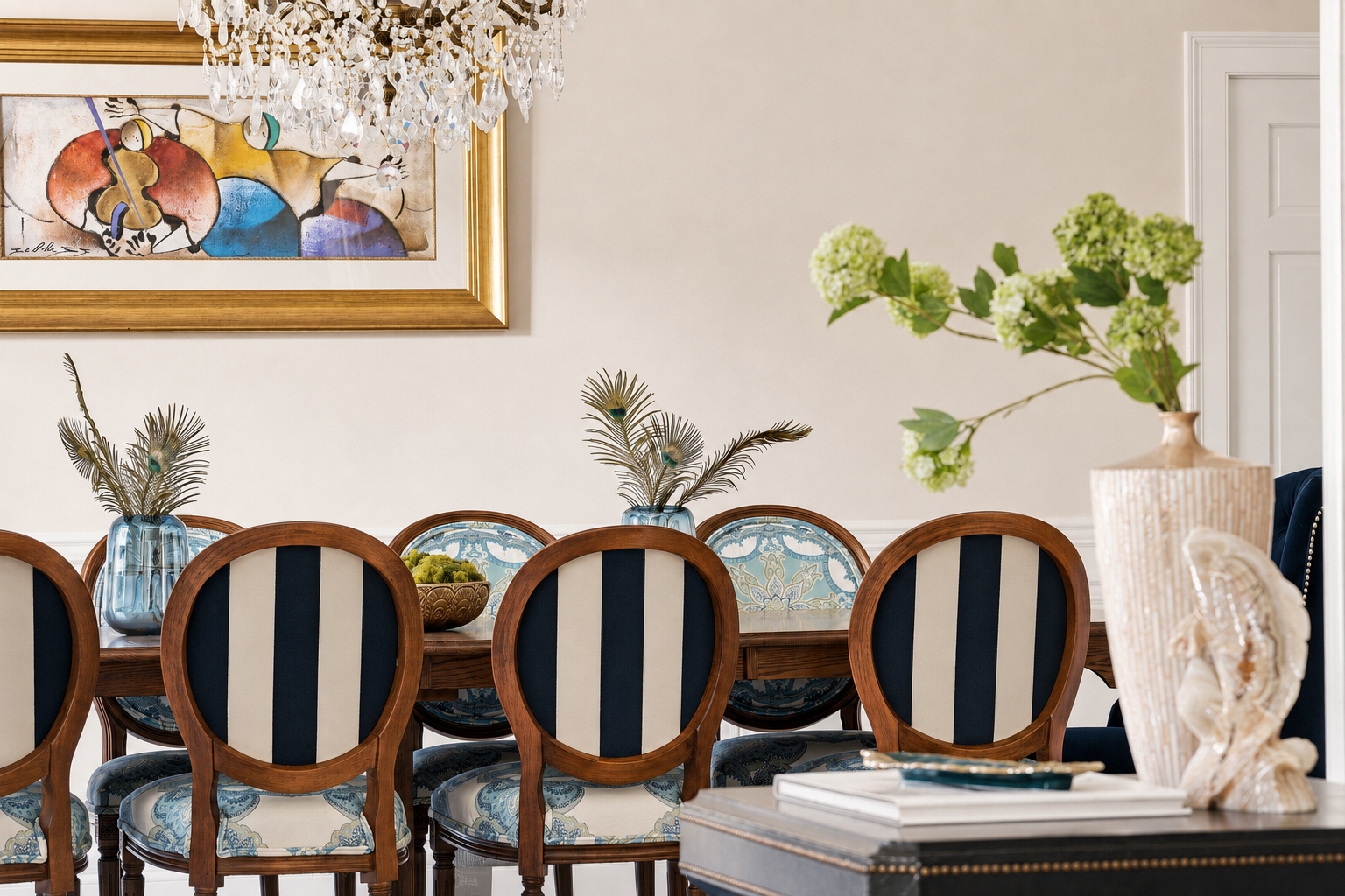 Formal dining room at 285 Hartshorn Drive, Short Hills