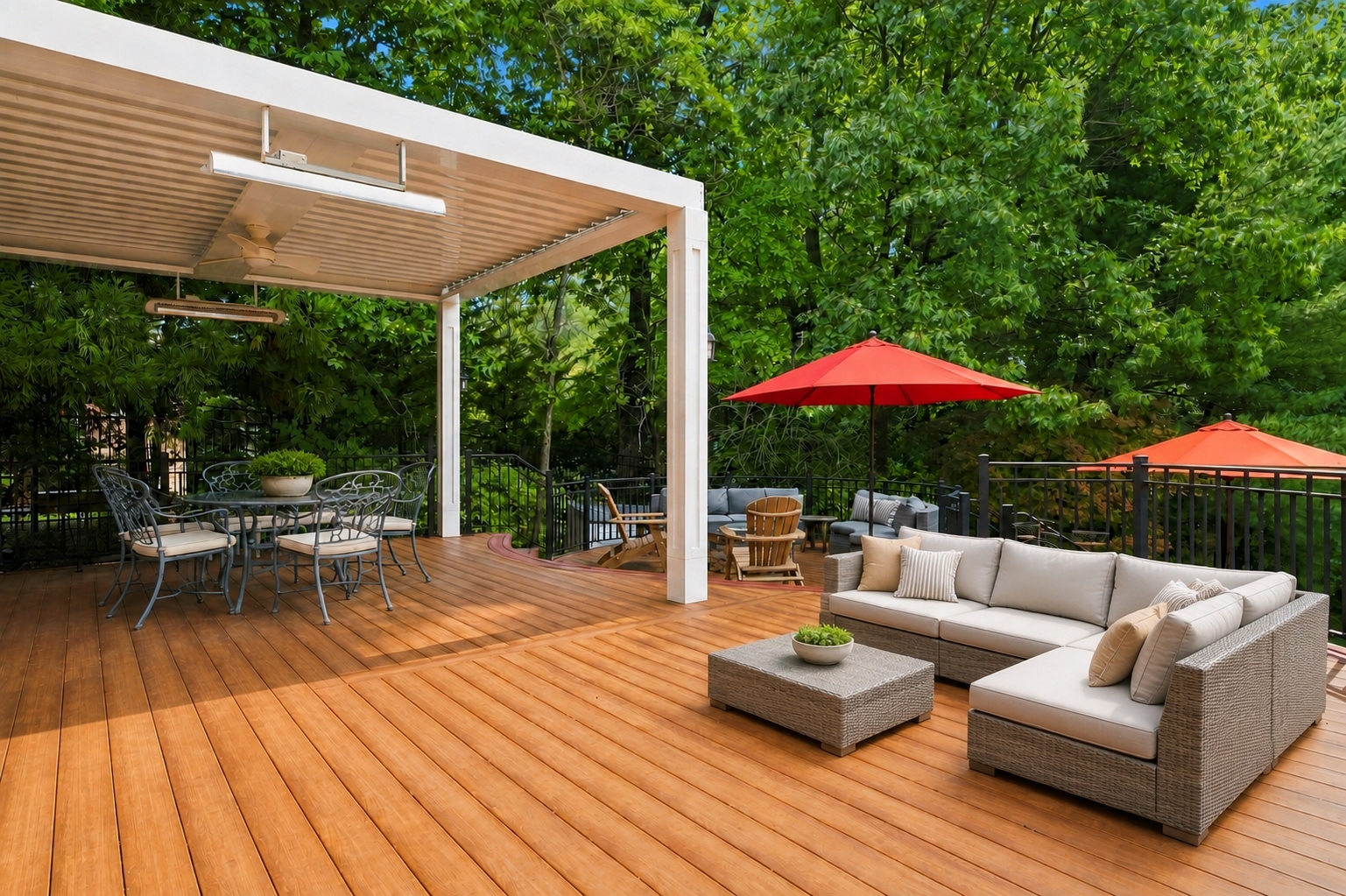 Rear grounds at 285 Hartshorn Drive, Short Hills